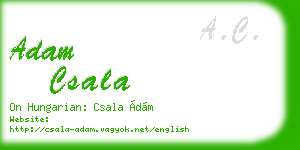 adam csala business card
